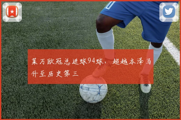莱万欧冠总进球94球,超越本泽马升至历史第三