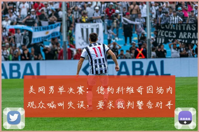 美网男单决赛：德约科维奇因场内观众喊叫失误，要求裁判警告对手未果